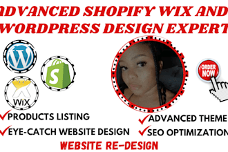 build shopify store wix website wordpress website ecwid website ecommerce store