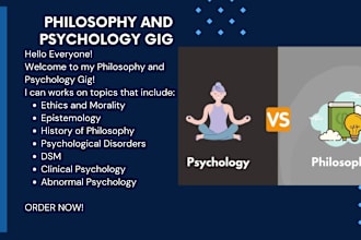 do your philosophy and psychology projects