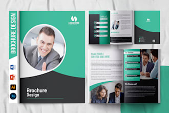design corporate brochure, business catalog company pdf profile 24 hours