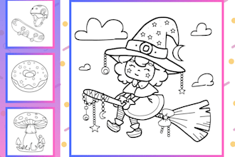 draw coloring book pages for kids and adults