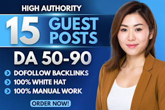 do guest post, niche edit, blogger outreach, dofollow backlinks on high da sites