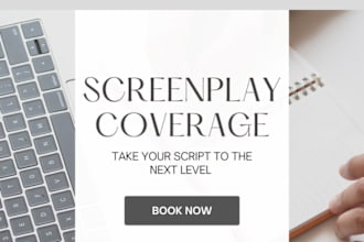 give coverages, and script notes on your screenplay, true crime script writing