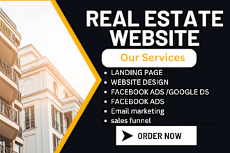 build a real estate investor landing page or website