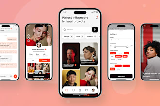 do influencer app, influencer marketplace app, chat app, ar social network app
