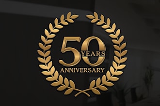 design anniversary, birthday, and memorable wedding logo or monogram