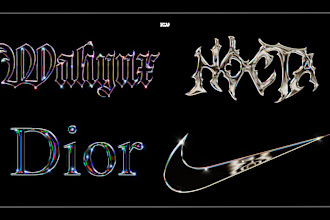 convert your logo or text to a chrome metallic effect