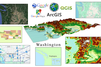 do gis mapping, arcmap, google earth map, qgis map, mymap and arcgis online task