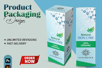 do packaging design, product box design and mailer box design