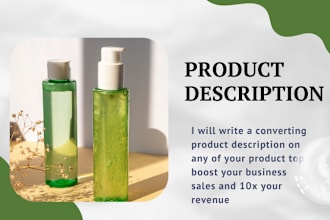 write product descriptions for shopify and amazon that will boost sales