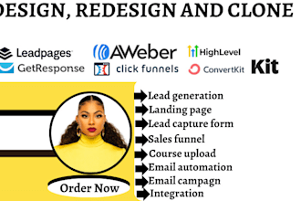 setup gohighlevel online course upload sales funnel clickfunnel kit  aweber