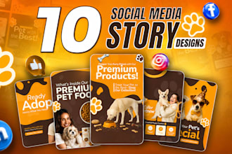 design 30 instagram story, facebook story and social media story designs