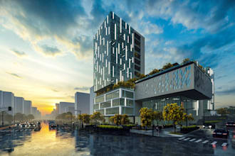 create professional 3d renderings, architecture concepts, marketing material