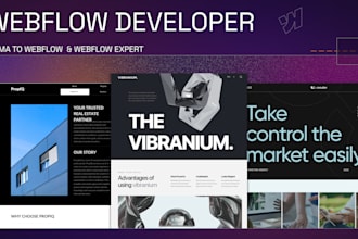 design framer or webflow website, figma to framer or figma to webflow