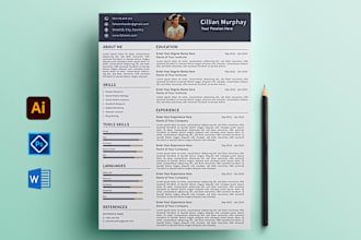 do modern resume or CV, cover letter with in 12 hours