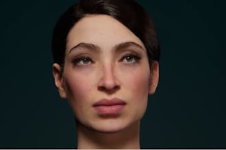do 3d character design metahuman 3d head shot 3d model 3d hair xgen