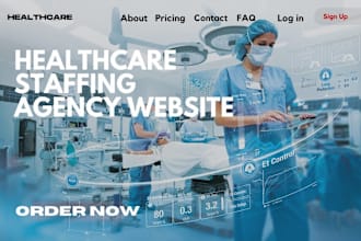 create healthcare staffing agency website home care website smma agency website