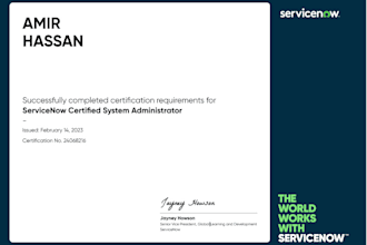 assist with servicenow itsm, itam, portal, spm