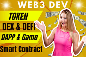 be blockchain developer and create meme coin, web3 dapp, smart contract