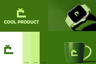 create flat minimal trendy and corporate logo design