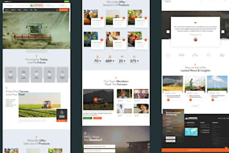 design stunning agriculture website agricultural supply, farmer, fishery website