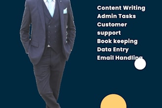 do data entry, web research, email, copy paste excel, admin support work