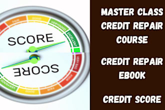 create engaging credit repair course, credit repair ebook, tax, finance, airbnb