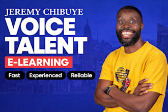 record a professional african voice over for your elearning course