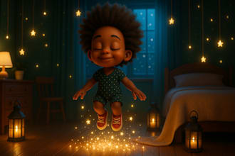 do whimsical children story book illustration, children story using midjourney