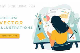design vector flat illustrations for website, app, print