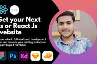 create or fix your react, next js, express, sanity, mongodb website