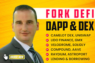 fork camelot dex gmx lido fi pump swap defi dapp on evm tron cosmos blockchain