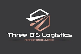 make awesome minimal logistics transportation industry logo