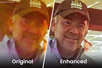 enhance, restore and upscale low quality images and old photos