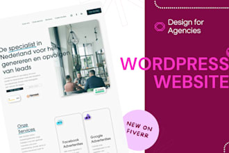 design creative wordpress websites for small agencies