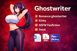 write nsfw fanfiction comic fantasy kinky smut erotica dark romance ghostwriter