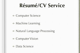 proofread and polish your resume or CV for top phd and master programs
