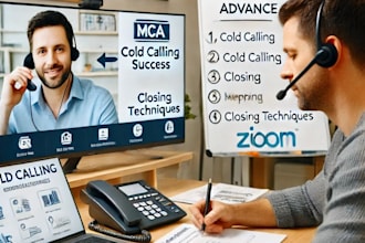 provide advanced training for cold calling appointment setting and closing