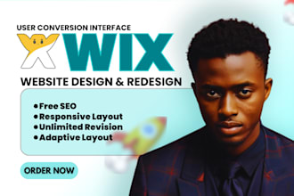 create a custom responsive wix website that converts