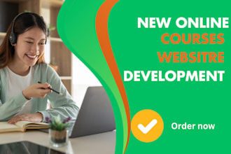 create responsive online course website elearning website on podia and thinkific