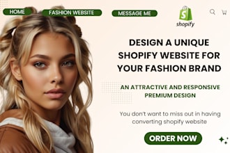 do shopify website design, redesign, shopify dropshipping, theme customization