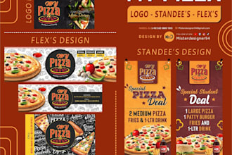 design restaurant food truck menu food flyer digital menu board tv screen menu