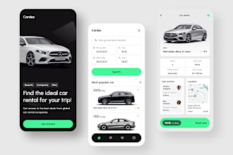 build profitable car rental app, booking app, auction app, car rental website
