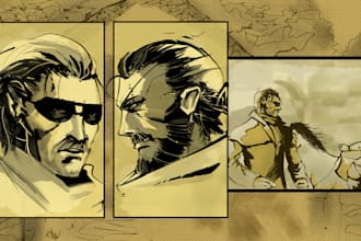 create metal gear solid style comics