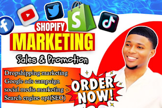 do shopify dropshipping marketing, boost shopify sales, shopify store promotion