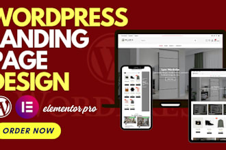 design, redesign, clone wordpress website, landing page as elementor pro expert