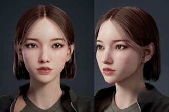 3d photorealistic unreal engine metahuman metaverse avatar, daz3d for film