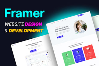 do framer redesign, framer bug fixing, framer website design, framer developer