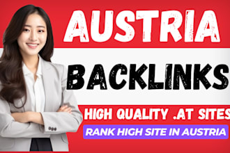 provide 10 austria dofollow backlinks from high quality austrians sites