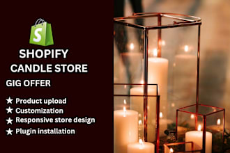 design a stunning candle shopify store candle shopify store dropshipping store