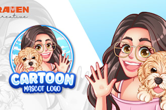 design cartoon mascot or character logo for business